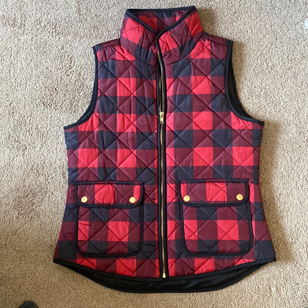 Aspen Lumberjack Red Check Vest